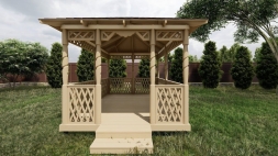 Прямоугольная беседка БУЗИНА, фото 3