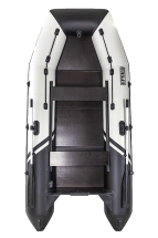 Броня-320 С белый-черный (Лодка ПВХ под мотор с усилением)