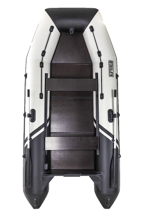 Броня-320 С белый-черный (Лодка ПВХ под мотор с усилением), фото 5