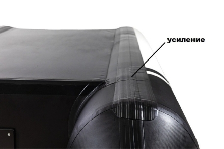 Броня-320 С белый-черный (Лодка ПВХ под мотор с усилением), фото 3