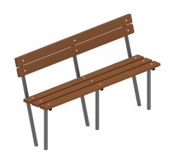 Скамья со спинкой - МФ 42.01.06-И1, фото 1