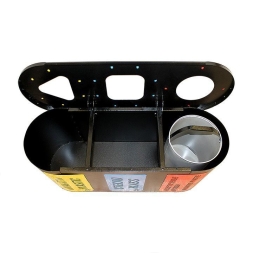 Урна для раздельного сбора мусора Город 3 (3х48л), фото 4