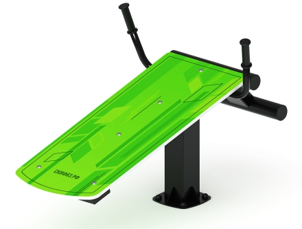 Лавка для пресса (зеленый) - Уличный тренажер - СТ 002-12, фото 3