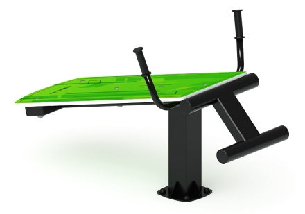 Лавка для пресса (зеленый) - Уличный тренажер - СТ 002-12, фото 2