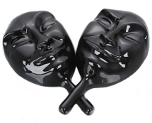 Маска для мафии "Лицемер" черная Маска для мафии "Лицемер" черная