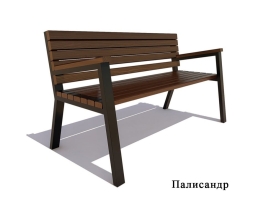 Садово-парковая скамейка «Гамбург», Ангарская сосна 1,8 м, фото 5