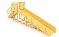 Зимняя горка Савушка Зима Wood 2 (скат 5м), фото 2