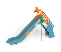 Детская горка Жираф ГР-25 H=1000 для игровой площадки Детская горка Жираф ГР-25 H=1000 для игровой площадки