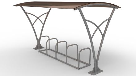 Велопарковка с навесом "Фонарь", фото 1