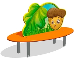 Скамейка детская Желудь СП069 для игровой площадки