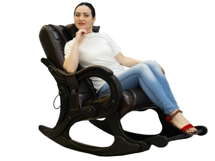 Массажное кресло качалка EGO WAVE EG2001 Шоколад (Арпатек), фото 7