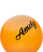 Мяч для художественной гимнастики AGB-102, 15 см, оранжевый, с блестками