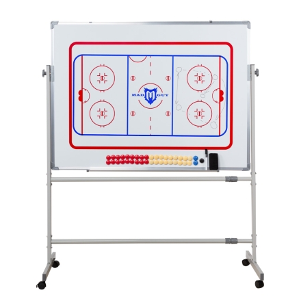 Доска тактическая хоккейная на колесах MAD GUY 90х120 см, фото 1