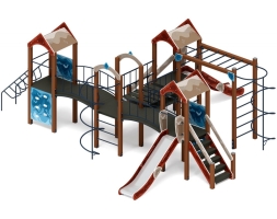 Детская игровая площадка Дворик детства (Алтай) горка Н 1200 ДИК 2.01.4.02-04, фото 4