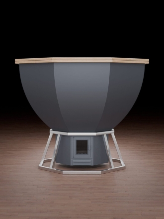 Банный чан KELLEK Siberic AISI 304 на 2-4 человека графит, фото 3