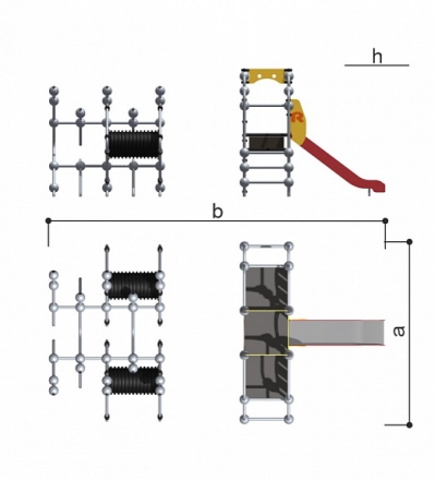 Детский спортивно-игровой комплекс Romana 057.43.00, фото 4