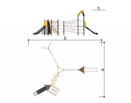 Спортивно-игровой комплекс Треугольник Romana 401.33.00, фото 6