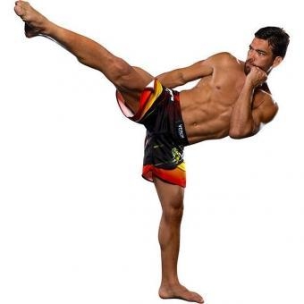 Шорты ММА Venum Lyoto Machida "Tatsu King" Fightshorts - Black/Orange, фото 2