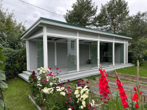 Застекленная беседка ВИСТА с безрамным остеклением Застекленная беседка ВИСТА с безрамным остеклением