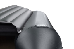 YACHTMAN-340 НДНД (Яхтман) белый-черный (лодка ПВХ нднд под мотор с усилением), фото 3