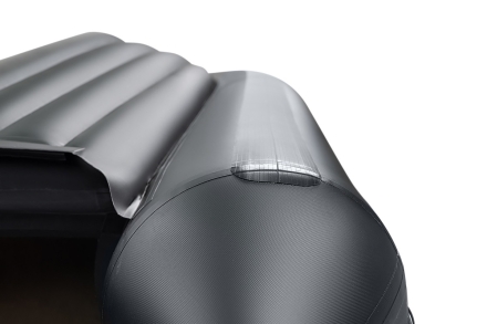 YACHTMAN-340 НДНД (Яхтман) белый-черный (лодка ПВХ нднд под мотор с усилением), фото 3