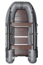 Моторная лодка ПВХ Фрегат 370 F Серый с фальшбортом