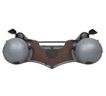 Моторная лодка ПВХ Фрегат 370 F Серый с фальшбортом