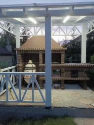 Печь Аристократ 824 Радиальный кирпич красный, фото 3