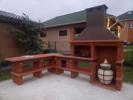 Печь Аристократ 824 Радиальный кирпич красный, фото 6