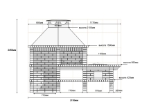 Печь Аристократ 824 Радиальный кирпич красный
