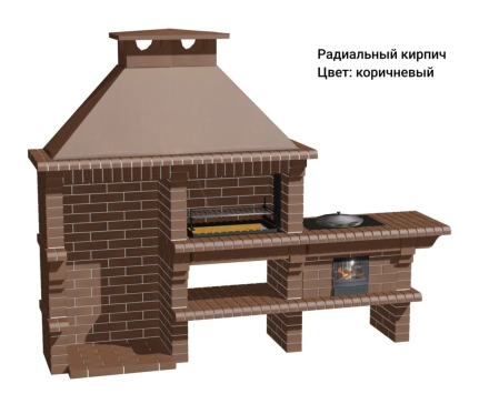 Печь Аристократ 824 Радиальный кирпич красный, фото 10