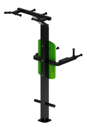 Турник три хвата+брусья (зеленый) - Уличный тренажер - СТ 012-12, фото 3 Турник три хвата+брусья (зеленый) - Уличный тренажер - СТ 012-12, фото 3