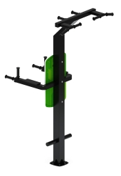 Турник три хвата+брусья (зеленый) - Уличный тренажер - СТ 012-12, фото 2 Турник три хвата+брусья (зеленый) - Уличный тренажер - СТ 012-12, фото 2