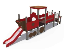 Горка (в виде игровой формы Паровозик) ИО 73004 Горка (в виде игровой формы Паровозик) ИО 73004