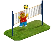 Стойки волейбольные массовые со стаканами и крышками Стойки волейбольные массовые со стаканами и крышками