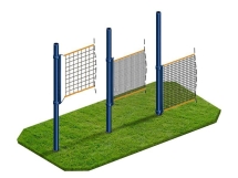 Стойки волейбольные массовые со стаканами и крышками Стойки волейбольные массовые со стаканами и крышками