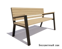 Садово-парковая скамейка «Гамбург», Ангарская сосна 2,0 м