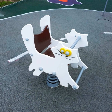 Качалка Кот ВСТ 1255 на 1 пружине для детской площадки, фото 3