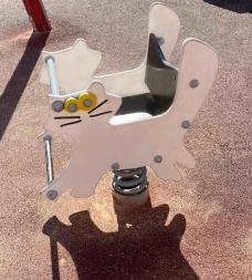 Качалка Кот ВСТ 1255 на 1 пружине для детской площадки, фото 4