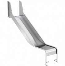 Горка открытая из нержавеющей стали с высотой спуска 900 мм, цвет нержавеющая сталь – ГПО900НТ