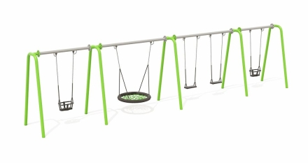Качели Н24.043013 металлические для детской площадки, фото 1