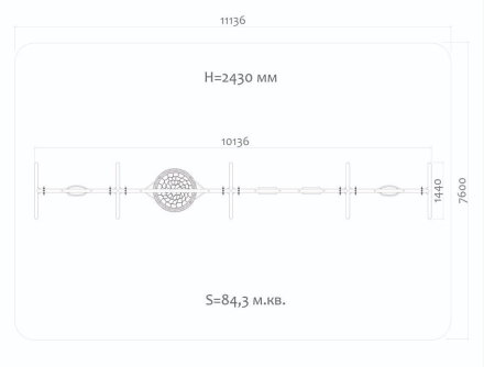 Качели Н24.043013 металлические для детской площадки, фото 2