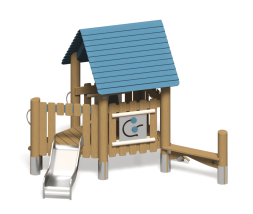 Игровой комплекс Эко Домик ИК-227 для детской площадки Игровой комплекс Эко Домик ИК-227 для детской площадки