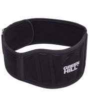 Пояс для тяжелой атлетики WLB-6732A, текстиль, S-XL, черный