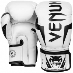 Перчатки боксерские Venum Elite White/Black, фото 1