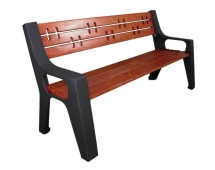 Скамейка чугунная Казань, Лиственница 0,6 м