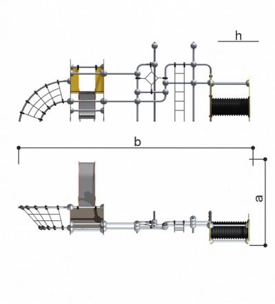 Игровой комплекс Сфера Romana 057.45.00 (фанера, цвет - зелёный), фото 4