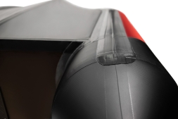 YACHTMAN-360 СК (Яхтман) красный-черный (лодка ПВХ под мотор с усилением), фото 3