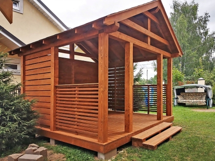 Квадратная беседка Еловая, фото 1