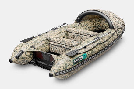GLADIATOR E 350 PRO AIR Цифровой камуфляж моторная лодка ПВХ, фото 2